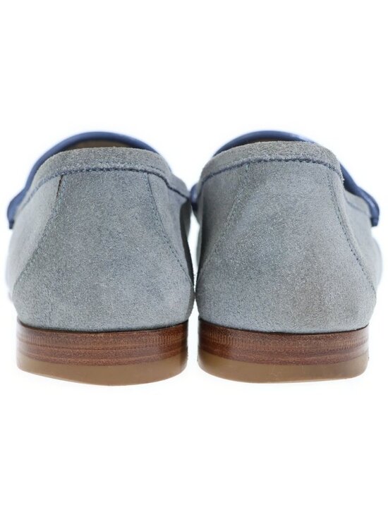 Gucci Gold Horsebit Loafers Blue main image 4